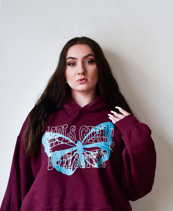 MPLS GIRLS DO IT BETTER (MAROON) HOODIE